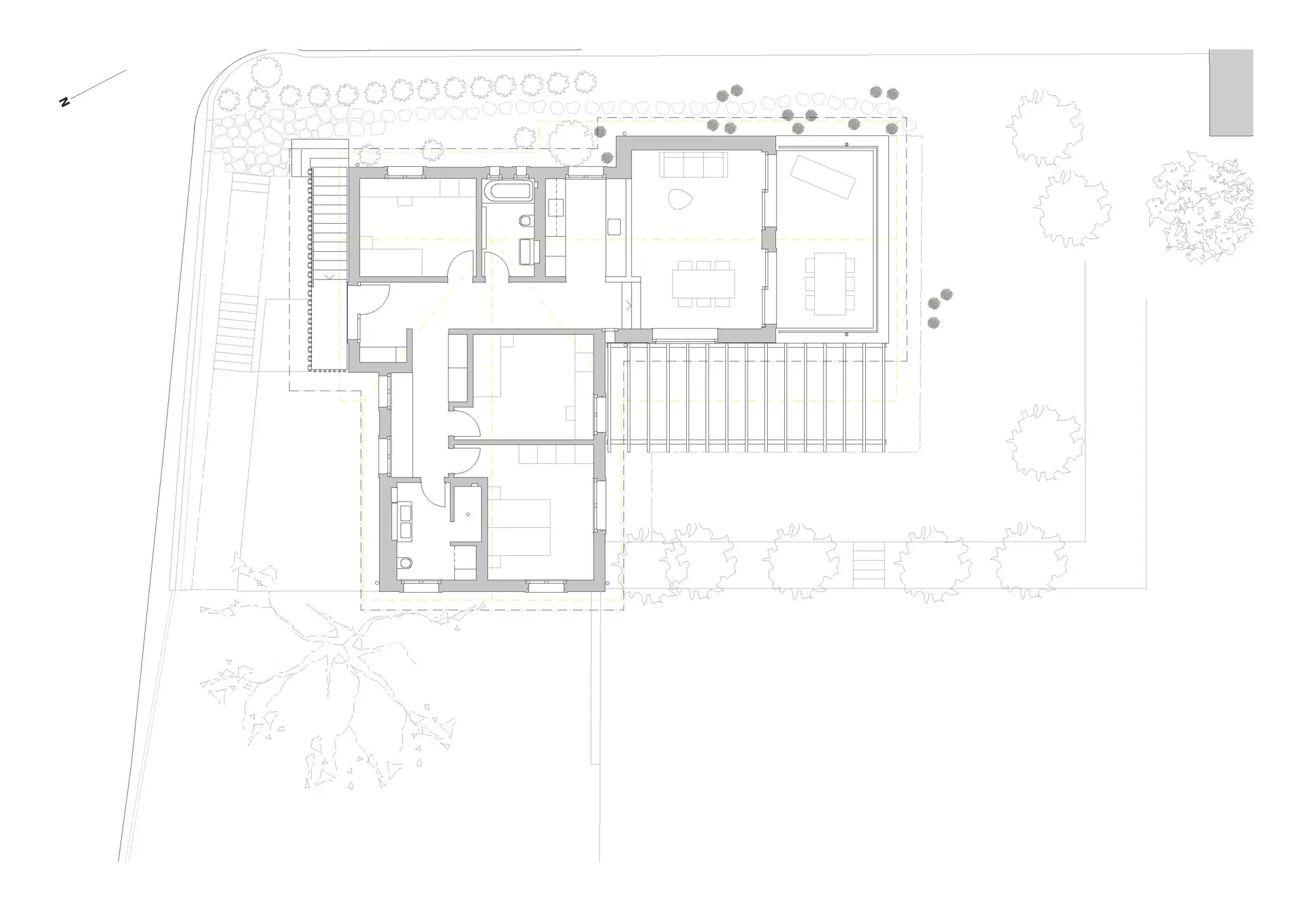 23_Umbau und Aufstockung_Wohnhaus Pfaffengasse Igis_Grundriss Dachgeschoss